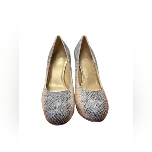 Stuart Weitzman NWT Heels Rowin Buff Whips Snake Print Size 9 - Picture 5 of 9